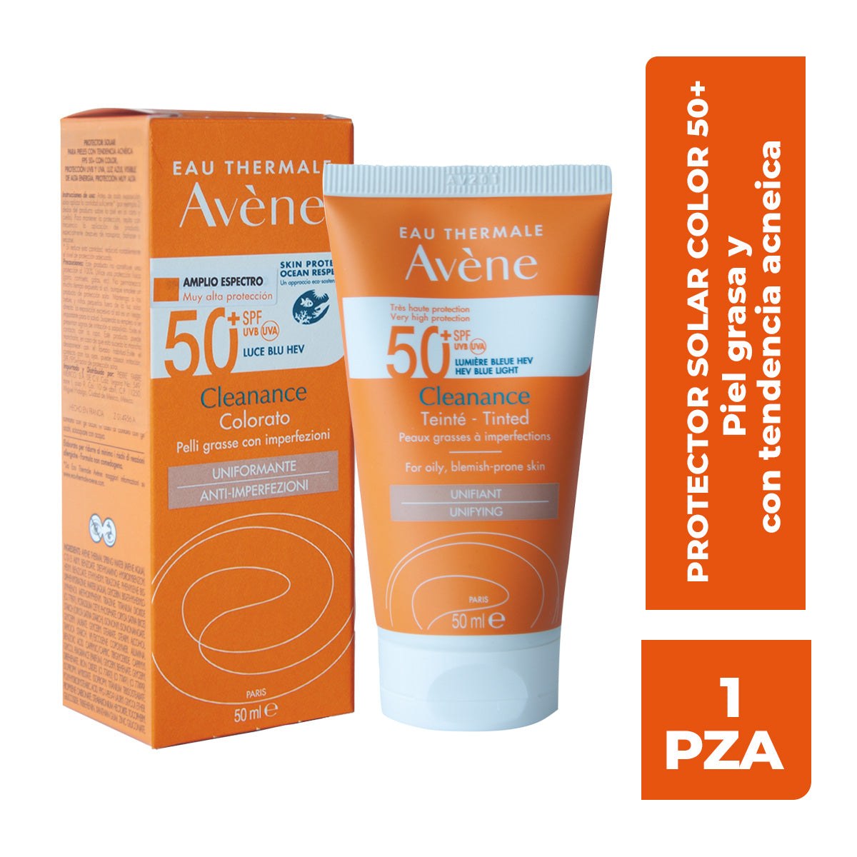 SOLAR CLEANANCE SPF 50+ WITH COLOR, 50ML