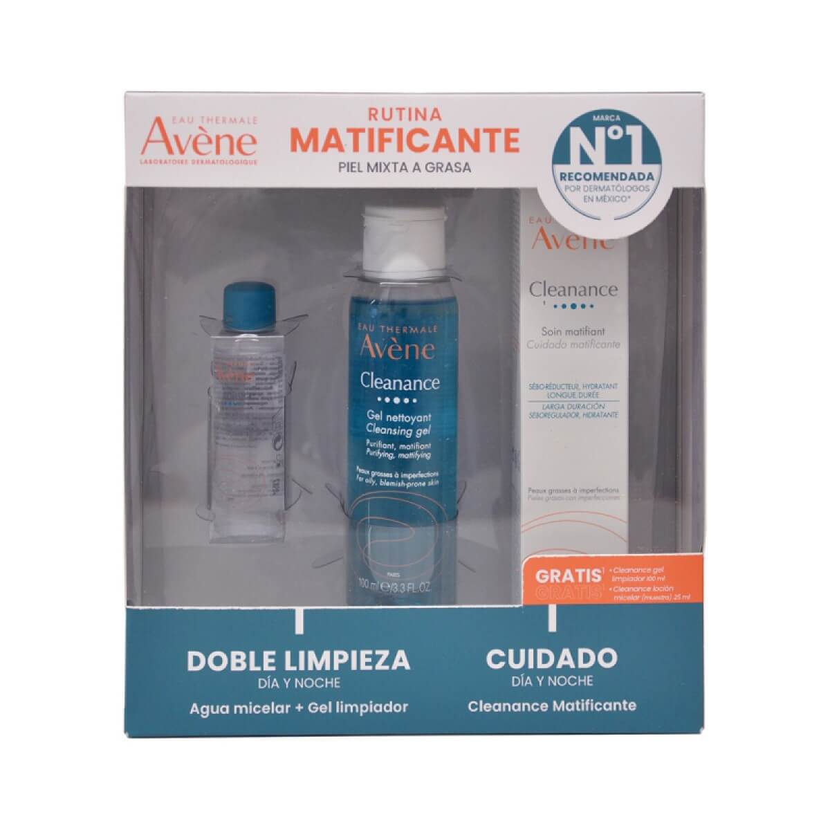 MATTIFIING CLEANANCE KIT + GEL 100 ML + MICELLAR 25 ML