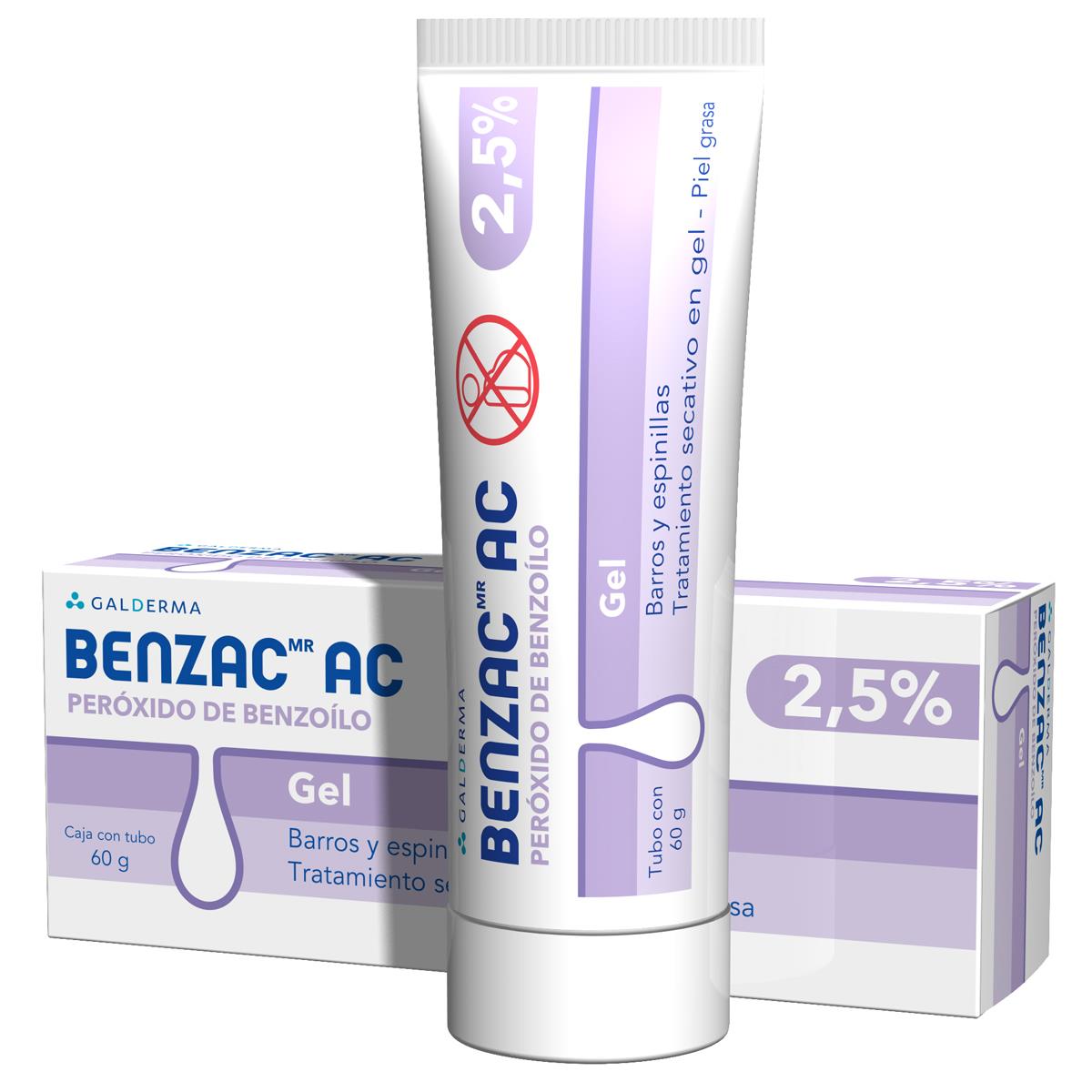 BENZAC AC GEL 2.5% TUBO 60 G