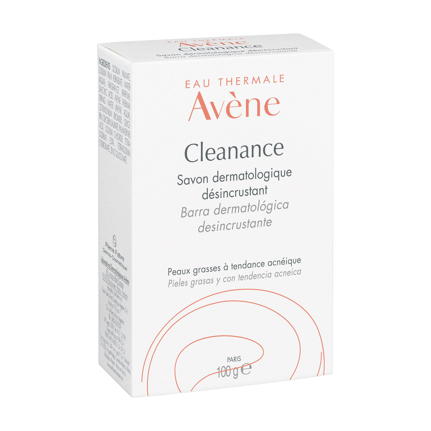 AVÈNE CLEANANCE BARRA DERMATOLÓGICA DESINCRUSTANTE 100 G | The Glow Shop