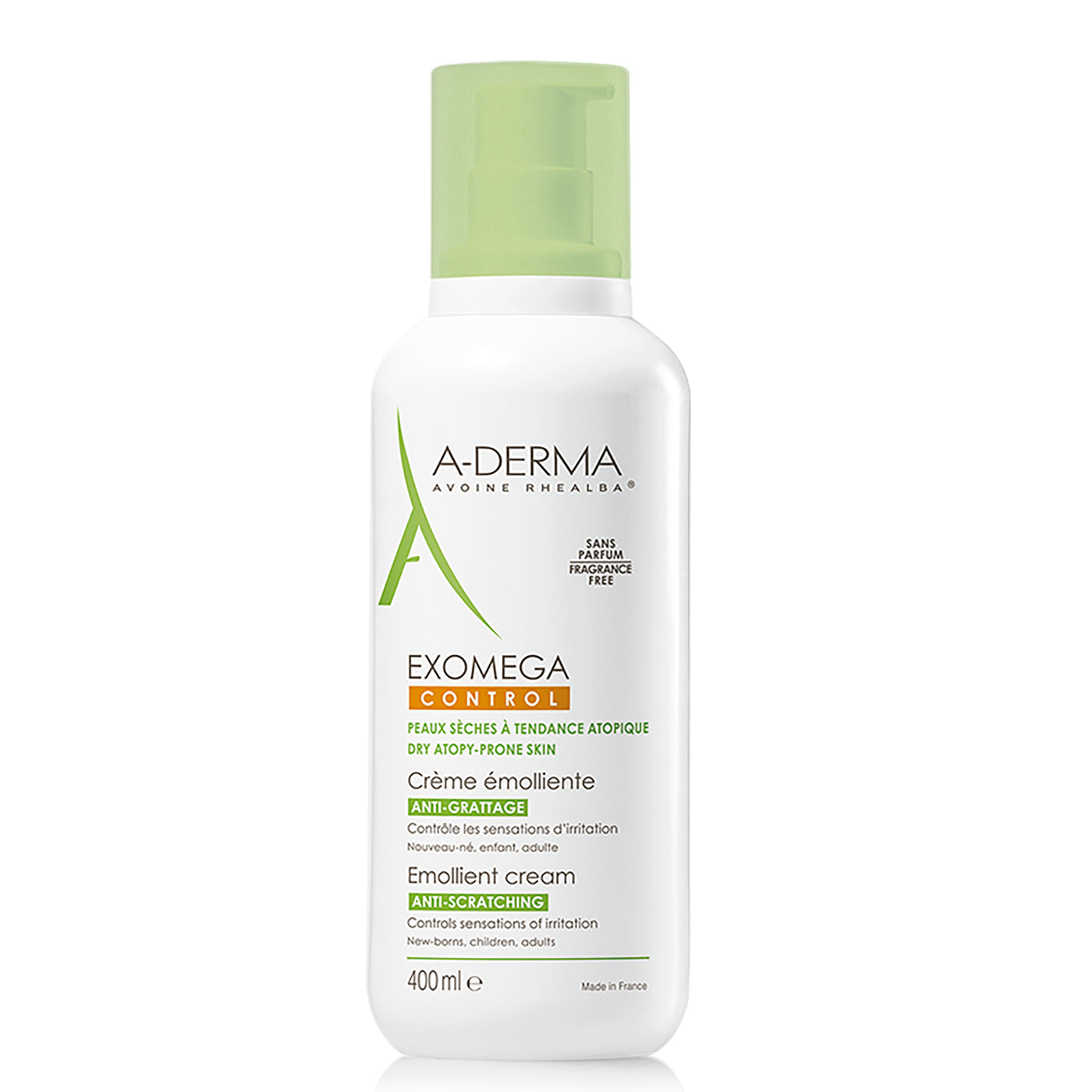 A-DERMA EXOMEGA CONTROL CREMA FACIAL Y CORPORAL 400 ML | The Glow Shop