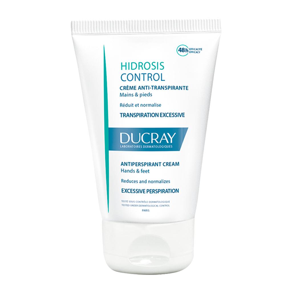 DUCRAY HIDROSIS CONTROL CREMA ANTITRANSPIRANTE PARA CARA MANOS Y PIES 50 ML | The Glow Shop