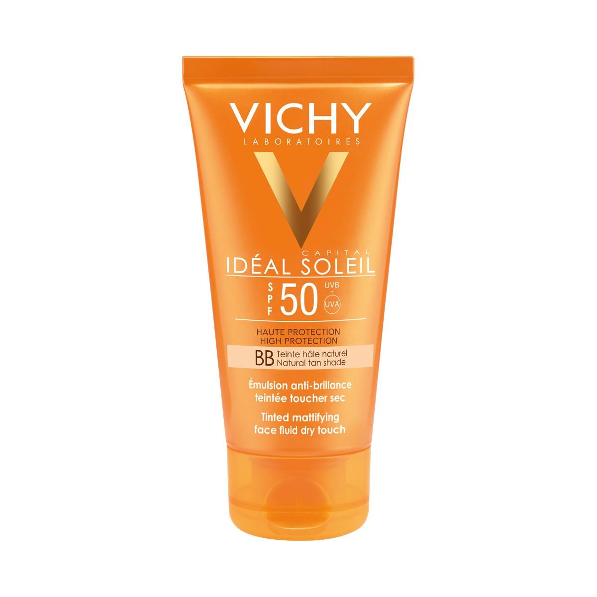 VICHY IDEAL SOLEIL BB TOQUE SECO CON TINTE FPS 50+ 50 ML | The Glow Shop