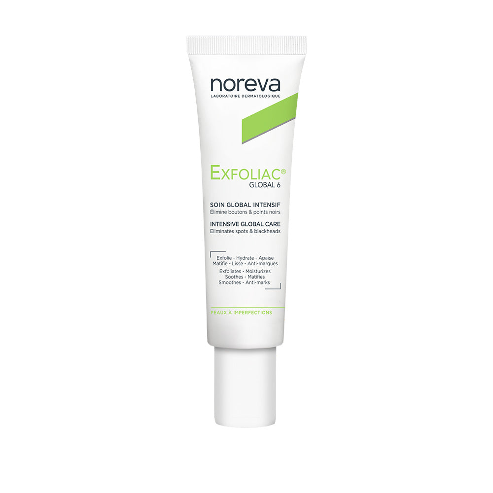 NOREVA EXFOLIAC GLOBAL 6 CREMA FACIAL 30 ML | The Glow Shop