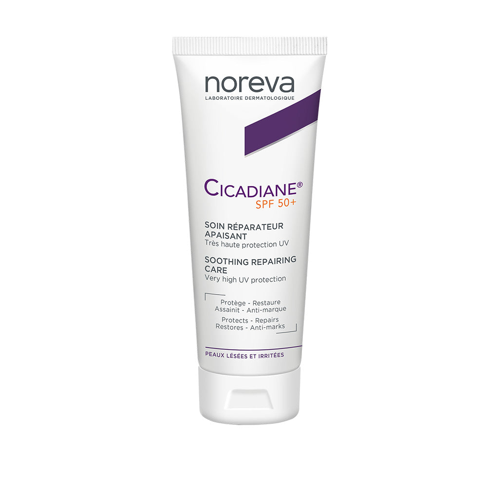 NOREVA CICADIANE CREMA PROTECTORA SOLAR CALMANTE REPARADORA FPS50+ 40 ML | The Glow Shop