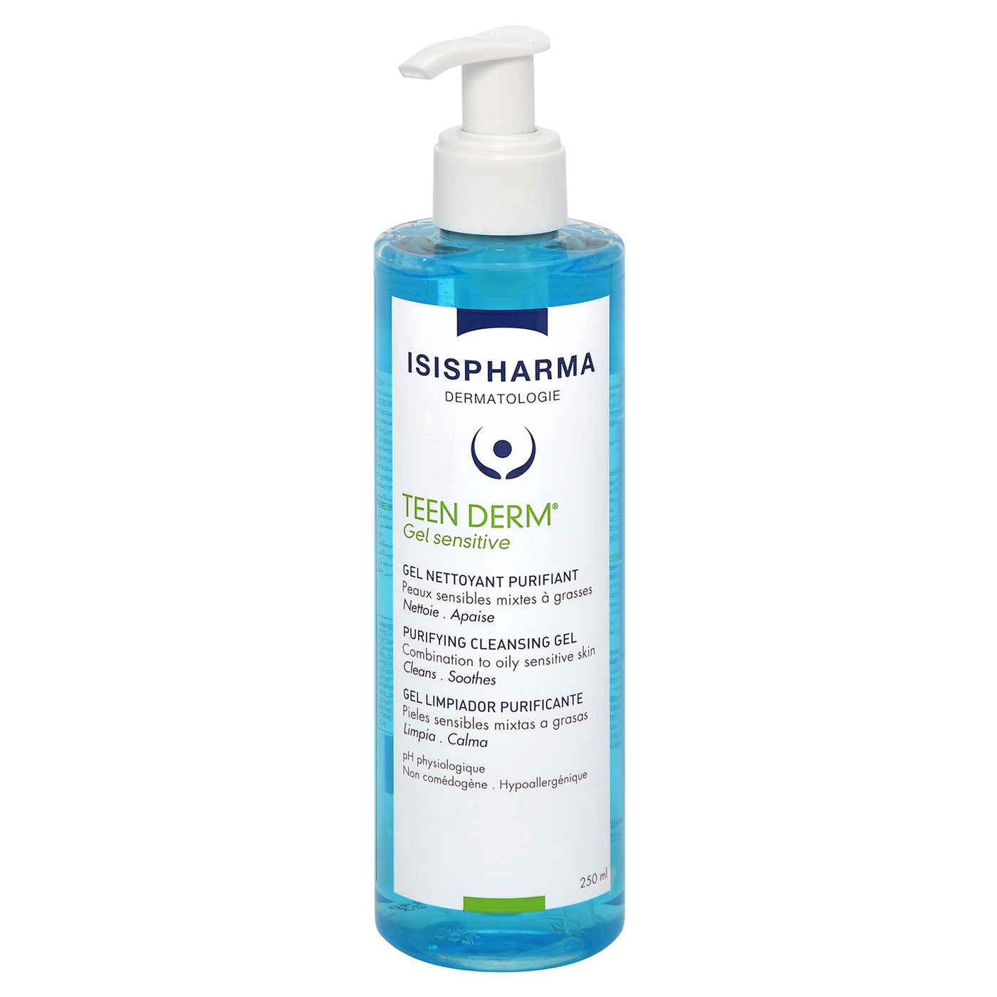 ISISPHARMA TEEN DERM SENSITIVE GEL LIMPIADOR 250 ML | The Glow Shop