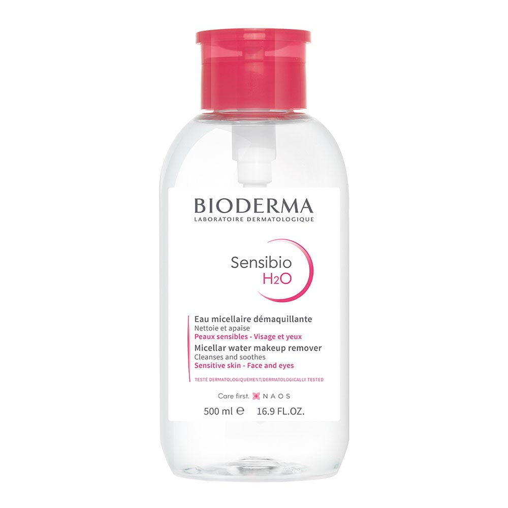 BIODERMA SENSIBIO H2O 500 ML BOMBA INVERSA | The Glow Shop