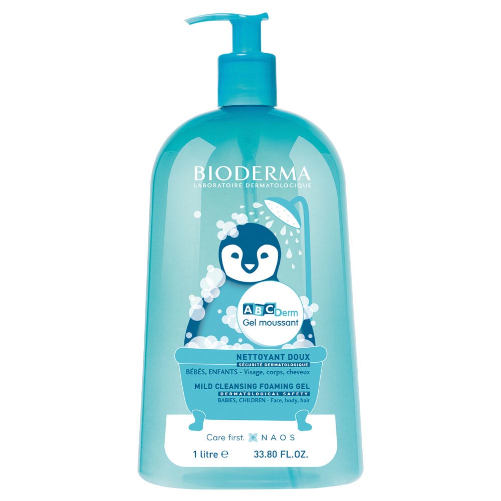 BIODERMA ABCDERM GEL MOUSSANT 1 LT | The Glow Shop