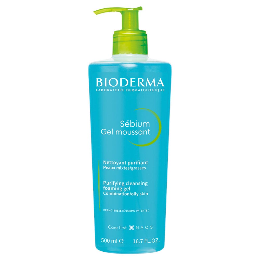 BIODERMA SÉBIUM GEL MOUSSANT 500 ML | The Glow Shop