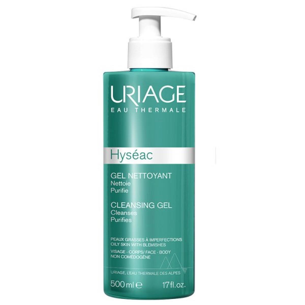 URIAGE HYSEAC GEL LIMPIADOR 500 ML | The Glow Shop