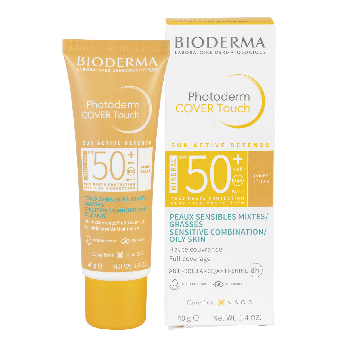 BIODERMA PHOTODERM NUDE TOUCH FPS 50+ TONO DORADO 40 ML | The Glow Shop