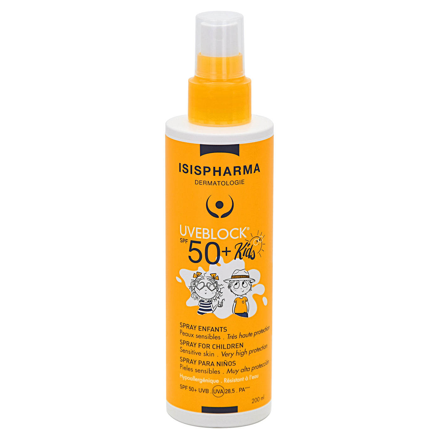 ISISPHARMA UVEBLOCK FPS 50+ SPRAY PARA NIÑOS 200 ML | The Glow Shop