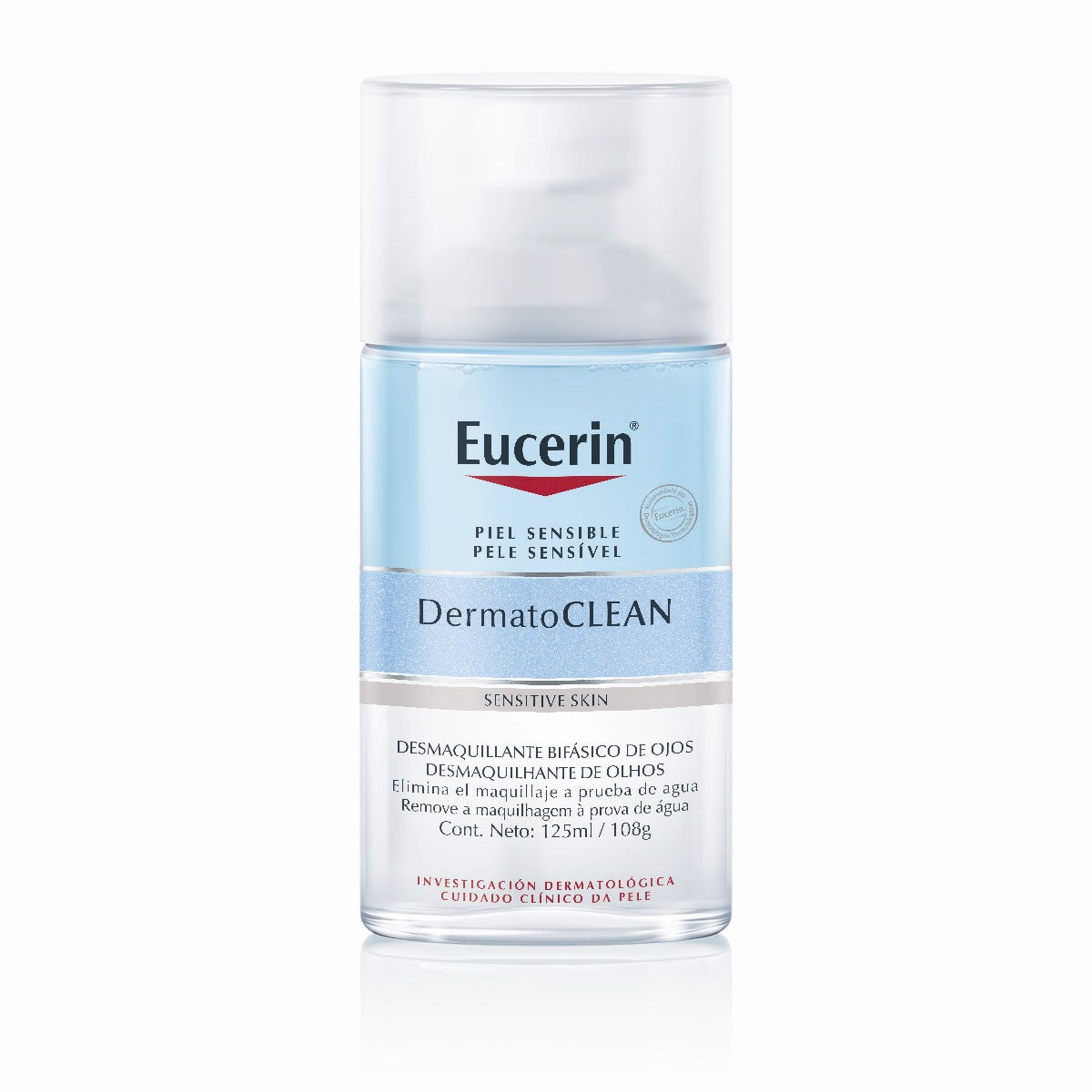 EUCERIN DERMATOCLEAN DESMAQUILLANTE BIFASICO 125 ML | The Glow Shop