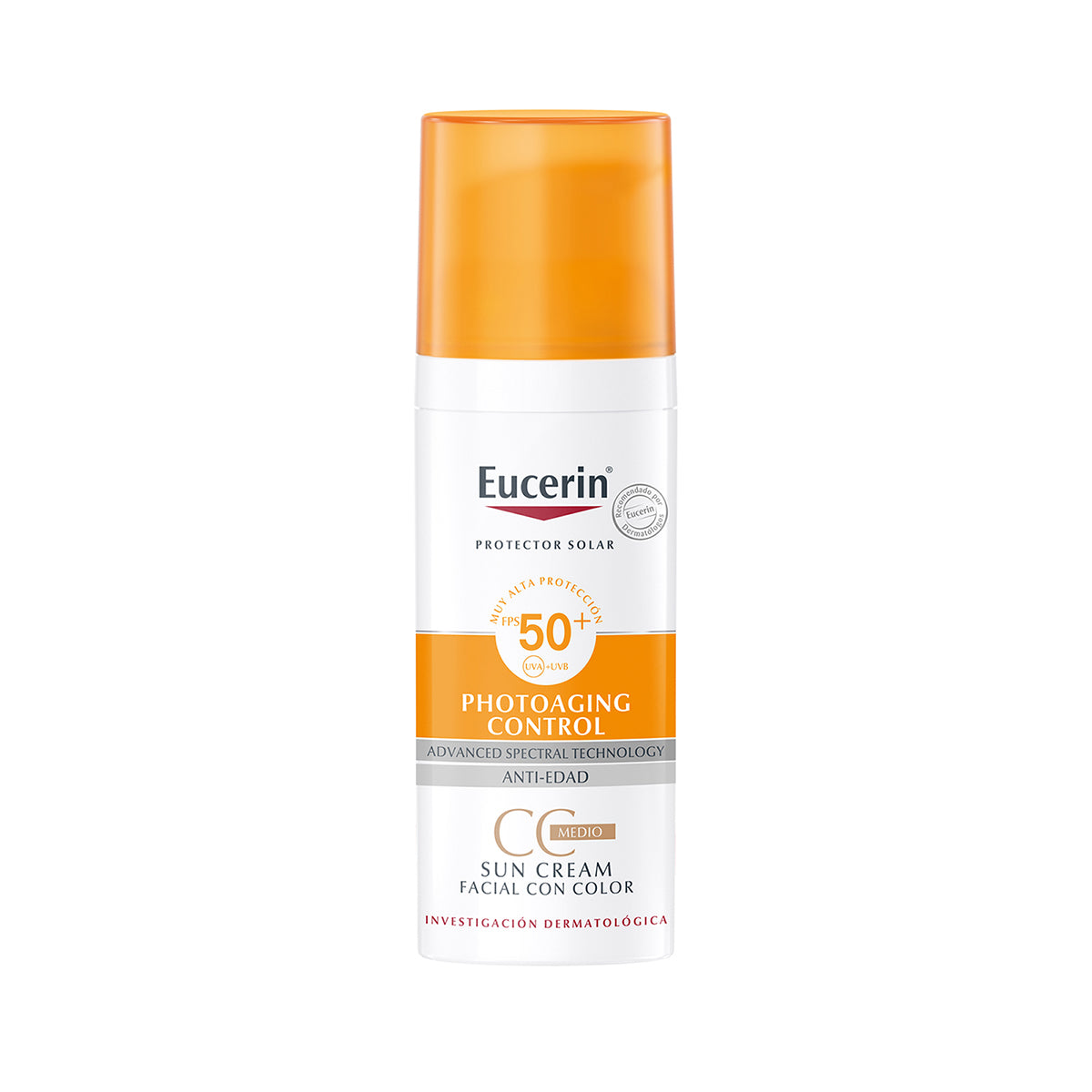 EUCERIN SUN FACE TINTED CREME SPF50+ MEDIUM 50 ML | The Glow Shop