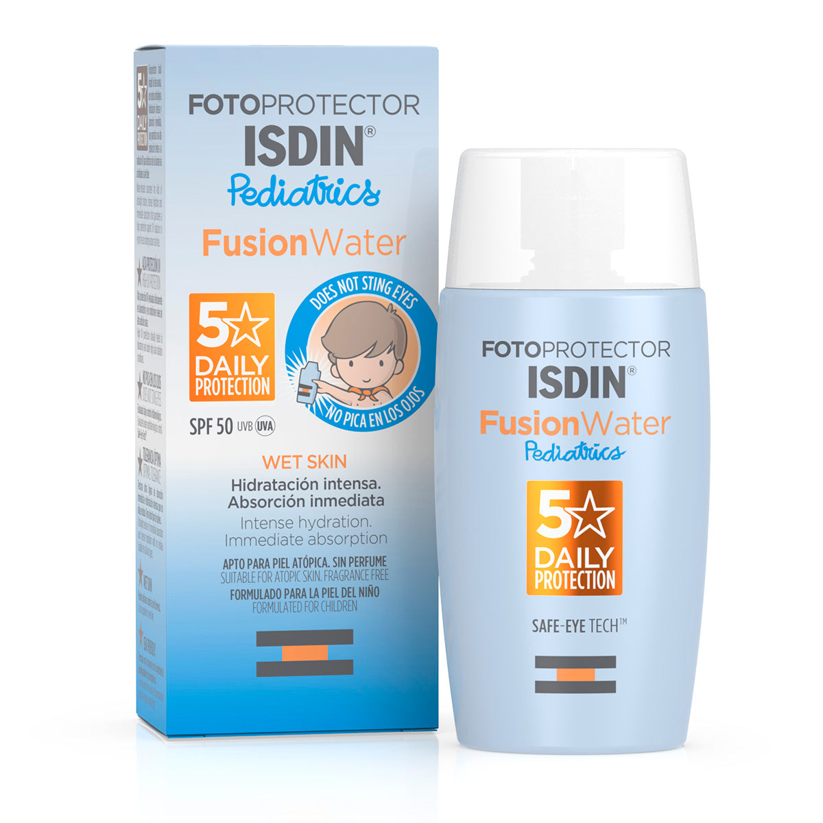 ISDIN FOTOPROTECTOR FUSION WATER PEDIATRICS SPF50 50 ML | The Glow Shop