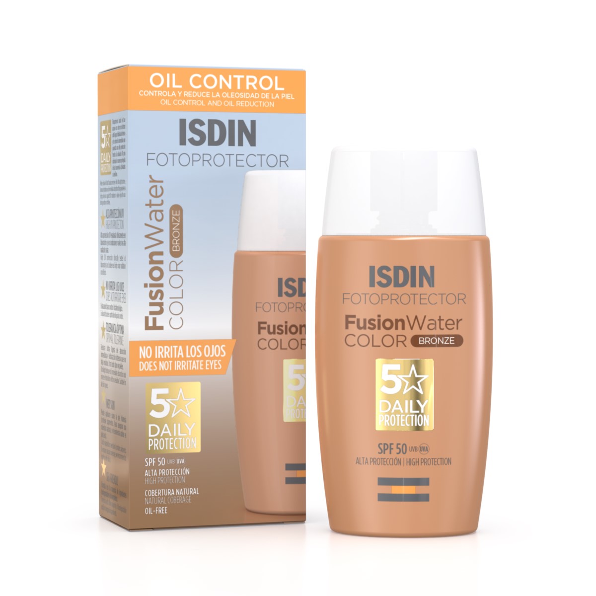 ISDIN FOTOPROTECTOR SPF 50 FUSION WATER COLOR BRONZE 50 ML | The Glow Shop