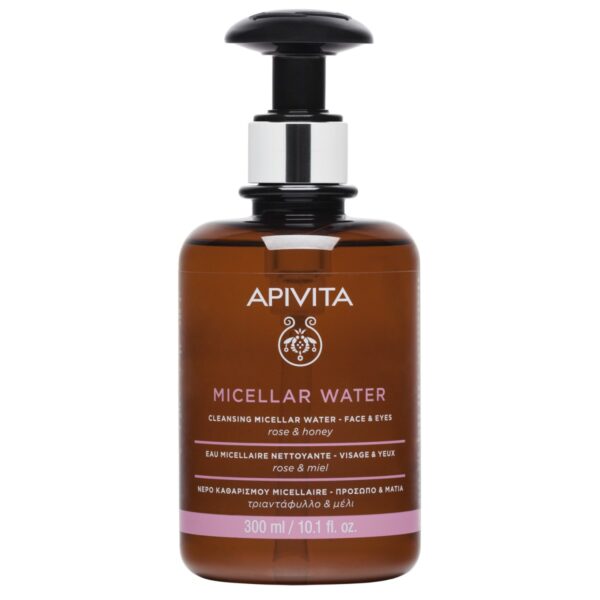 Agua Micelar Limpiadora Para Rostro Y Ojos Con Rosa Centifolia & Miel 300 Ml
