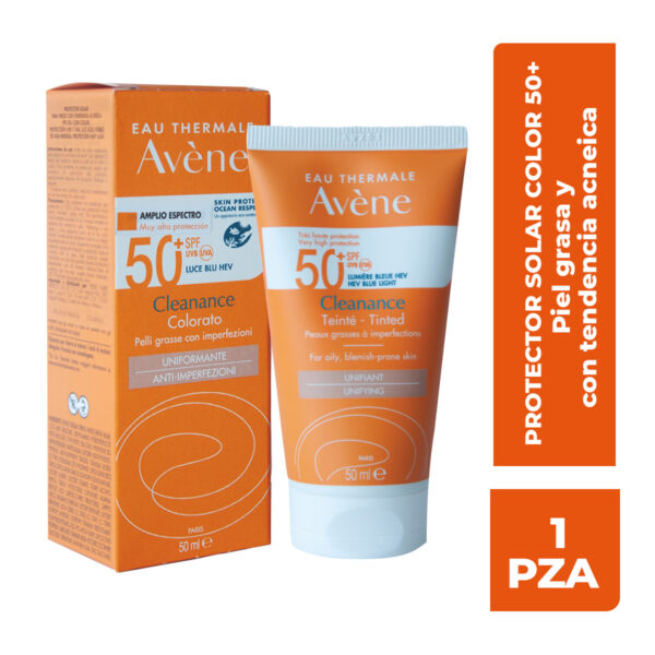 Cleanance Solar Fps 50+ Con Color, 50 Ml