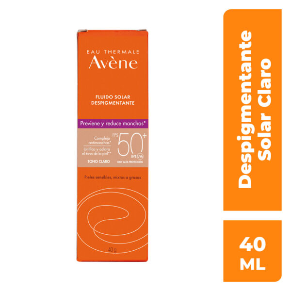 Avene Fluido Solar Despigmentante Claro 40G