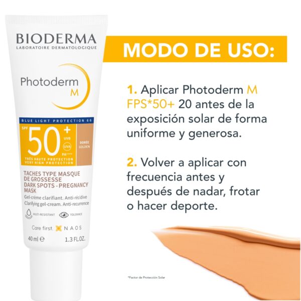 Bioderma Photoderm M Dorado V2 Spf50+ 40 Ml - Image 3