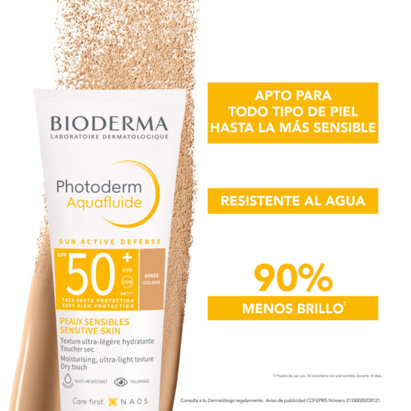 Bioderma Photoderm Max Aquafluido Tono Dorado Spf50+ 40 Ml - Image 2