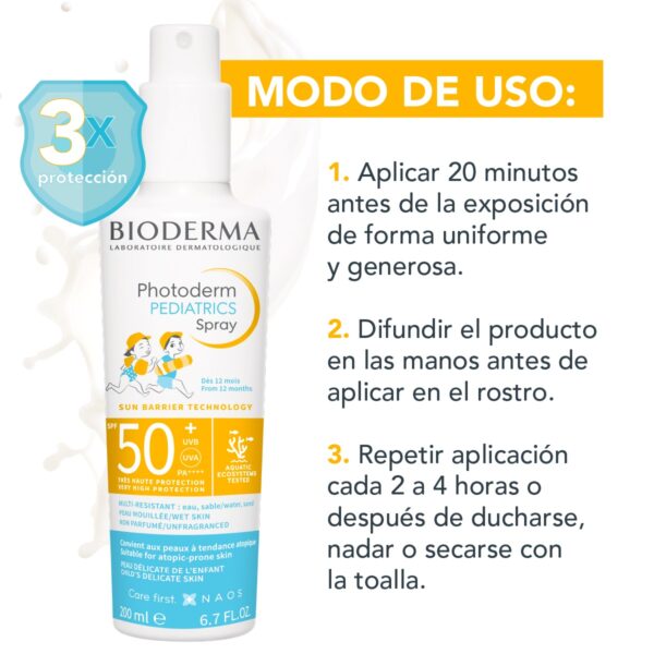 Bioderma Photoderm Pediatrics Spray Fps 50+ 50Gr - Image 3