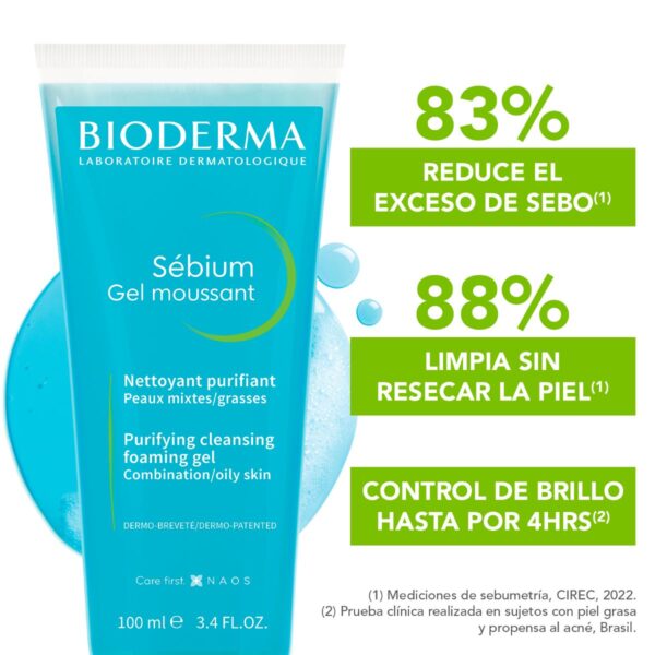 Bioderma Sébium Gel Moussant 100 Ml - Image 2