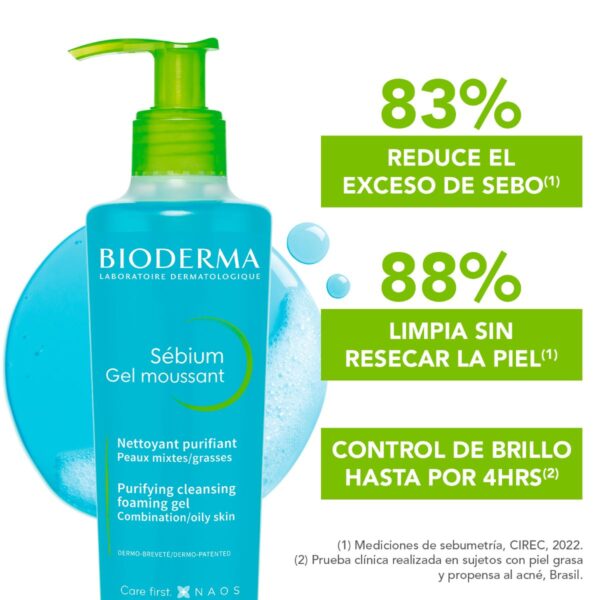 Bioderma Sébium Gel Moussant 200 Ml Pump - Image 2