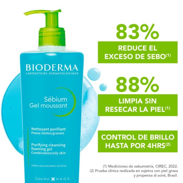 Bioderma Sébium Gel Moussant 500 Ml - Image 2