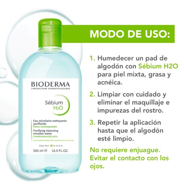 Bioderma Sébium H2o 500 Ml - Image 3