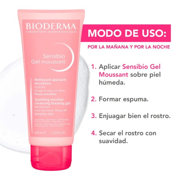 Bioderma Sensibio Gel Moussant 100 Ml - Image 3