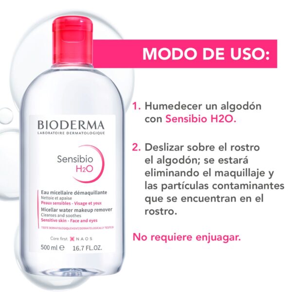Bioderma Sensibio H2o 500 Ml - Image 3