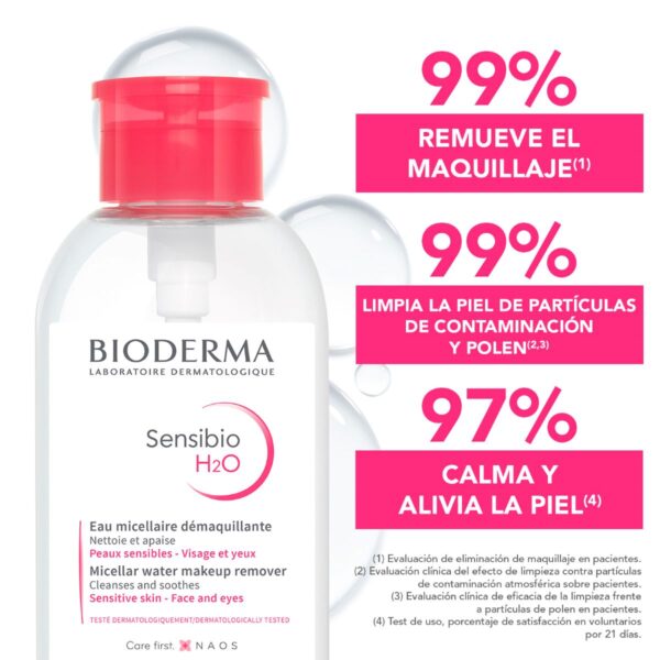 Bioderma Sensibio H2o 500 Ml Bomba Inversa - Image 2