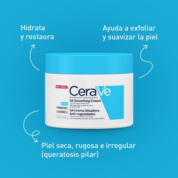 Cerave Crema Alisadora Anti-Rugosidades Smoothing 12Oz/340Ml - Image 2