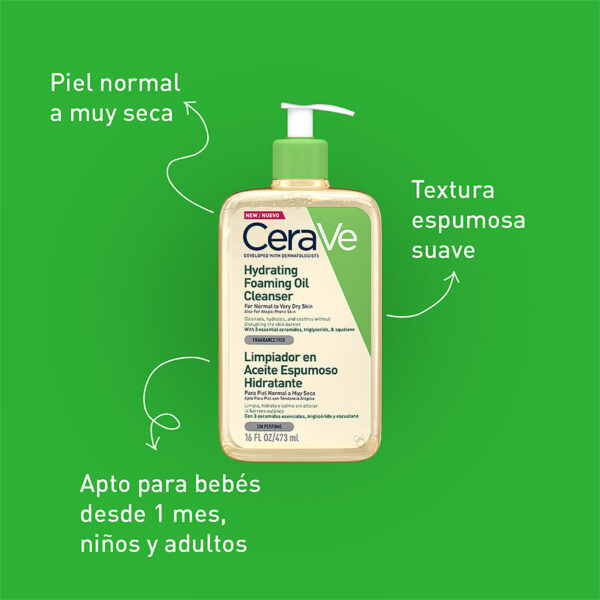 Cerave Limpiador En Aceite De Ducha Piel Normal A Seca 473Ml - Image 2