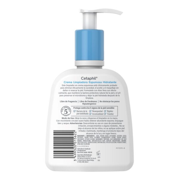 Cetaphil Crema Limp Espumosa Hidratante 237 Ml - Image 3