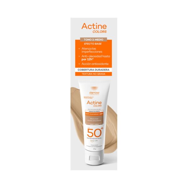 Darrow Actine Colors Fps 50+ Tono 2: Medio 40G - Image 2