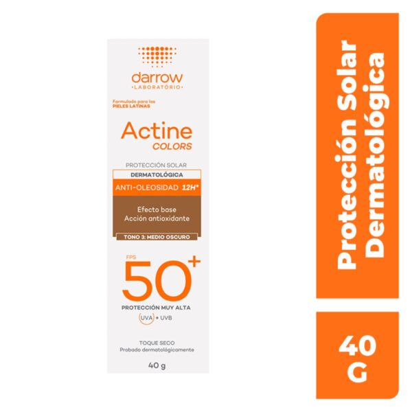 Darrow Actine Colors Fps 50+ Tono 3: Medio Oscuro 40G