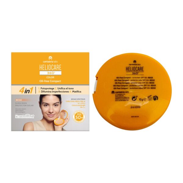 Heliocare 360º Oil-Free Compact Spf 50+ Beige 10G - Image 2