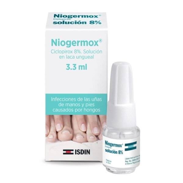 Niogermox Solución 8% Ciclopirox 3.3Ml
