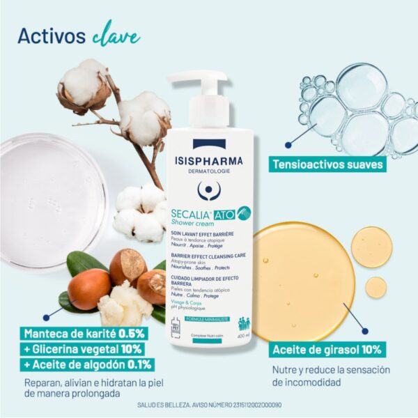Secalia Ato Shower Cream 400Ml - Image 3
