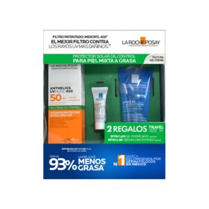 Kit Anthelios Toque Seco + Effaclar Duo 15Ml + Gel Effaclar 50Ml