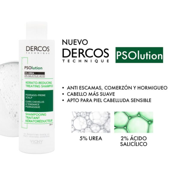 Dercos Psolution Shampoo De Tratamiento Keratorreductor 200 Ml - Image 3