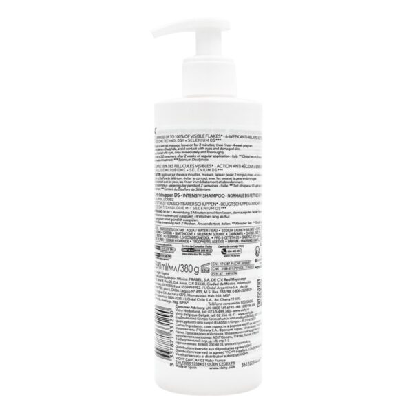 Dercos Shampoo Anticaspa Para Cabello Normal A Graso 390Ml - Image 3