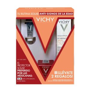 Kit Protector Solar Uv Age+ Mineral 89 Booster + Mini Crema De Dia Collagen