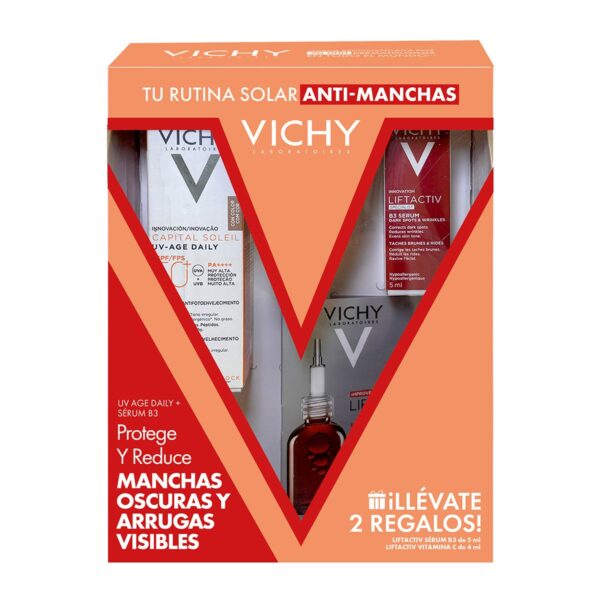 Kit Protector Solar Uv Age+ Serum Vitamina C + B3 Serum 5Ml Verano 2025