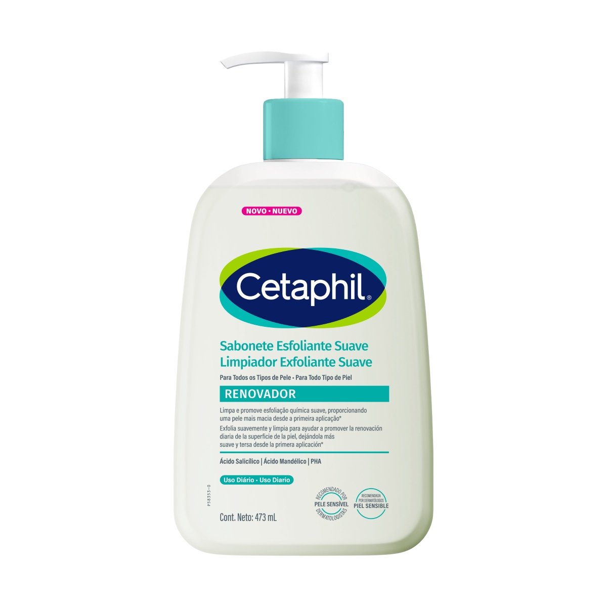 CETAPHIL LIMPIADOR EXFOLIANTE SUAVE 473ML